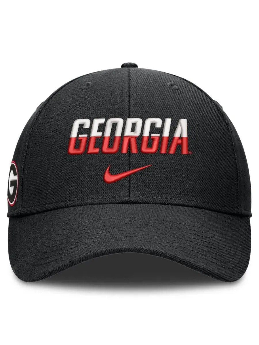 Кепка Nike Georgia Bulldogs 2026 On-Field Gameday Rise — изображение 2 из 4, черный