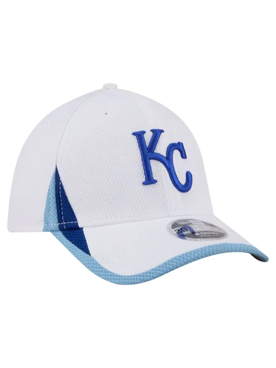 Кепка New Era 39THIRTY Kansas City Royals Cut n Sew — изображение 3 из 5, белый
