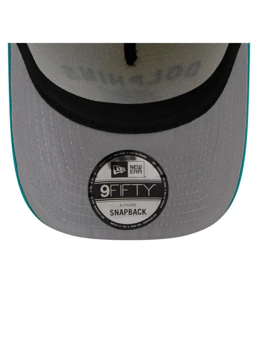 New Era Мужская кепка-бейсболка A-Frame 9FIFTY кремового/бирюзового цвета с символикой команды — изображение 2 из 5