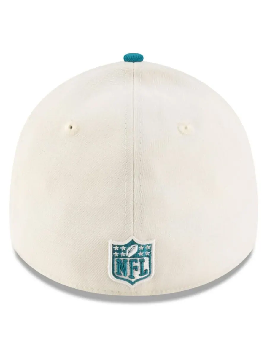 New Era Мужская кепка 39THIRTY Flex кремового/бирюзового цвета с символикой команды Jacksonville — изображение 3 из 5