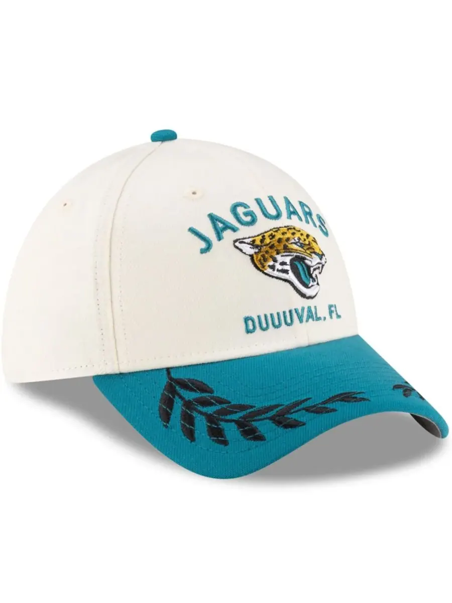 New Era Мужская кепка 39THIRTY Flex кремового/бирюзового цвета с символикой команды Jacksonville — изображение 5 из 5