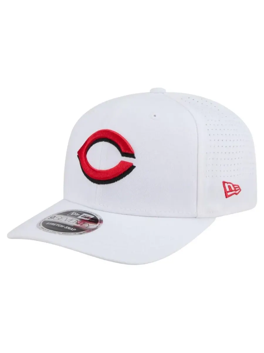 New Era Мужская белая регулируемая кепка Cincinnati Reds COOLERA 9SEVENTY — изображение 1 из 5, белый