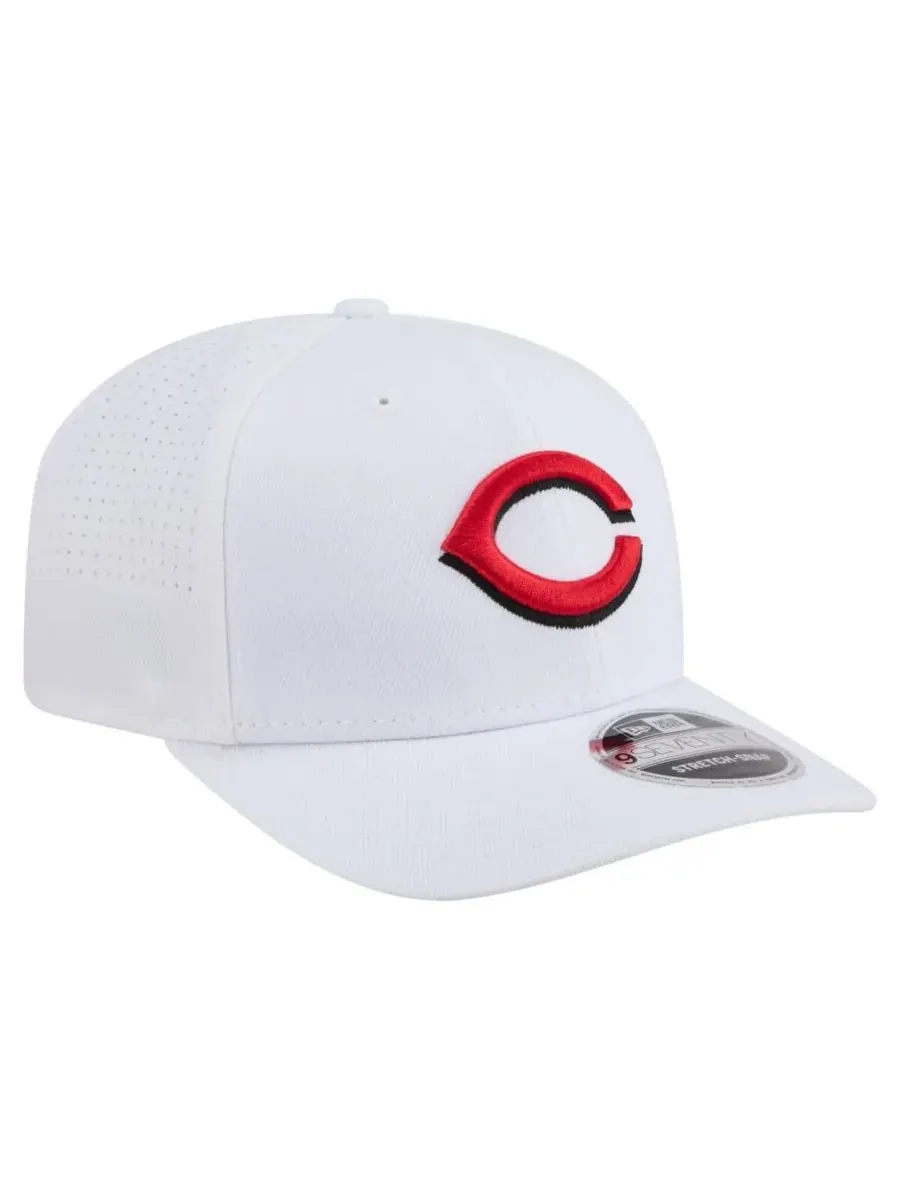 New Era Мужская белая регулируемая кепка Cincinnati Reds COOLERA 9SEVENTY — изображение 4 из 5, белый
