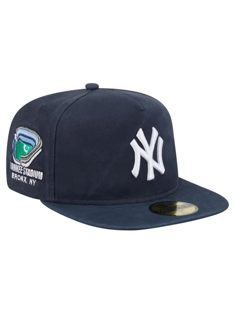 New Era Мужская темно-синяя бейсболка New York Yankees Championship Side Flag A-Frame 59FIFTY — изображение 3 из 4