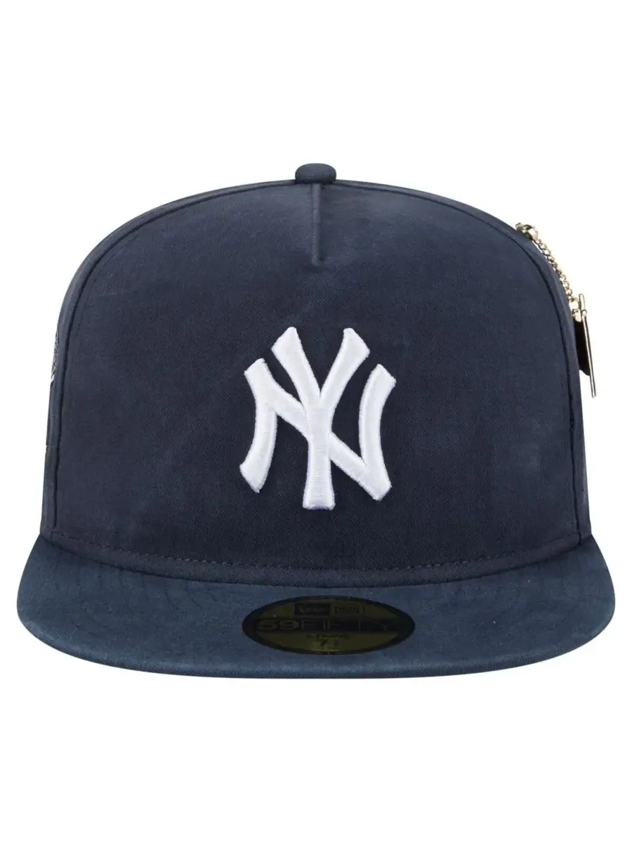 New Era Мужская темно-синяя бейсболка New York Yankees Championship Side Flag A-Frame 59FIFTY — изображение 4 из 4