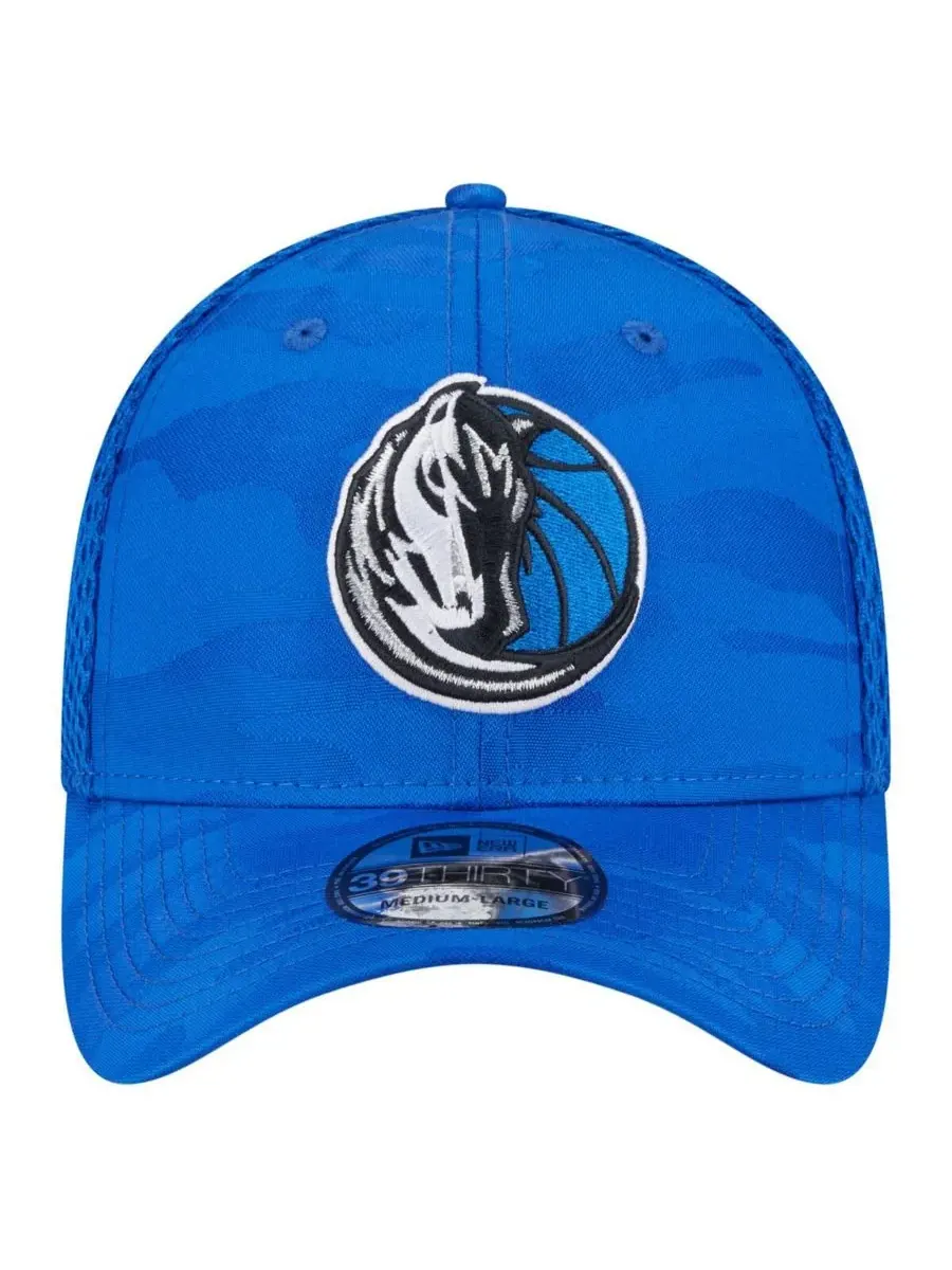 New Era Мужская синяя кепка Dallas Mavericks Subtle Camo 39THIRTY Flex — изображение 2 из 4, синий