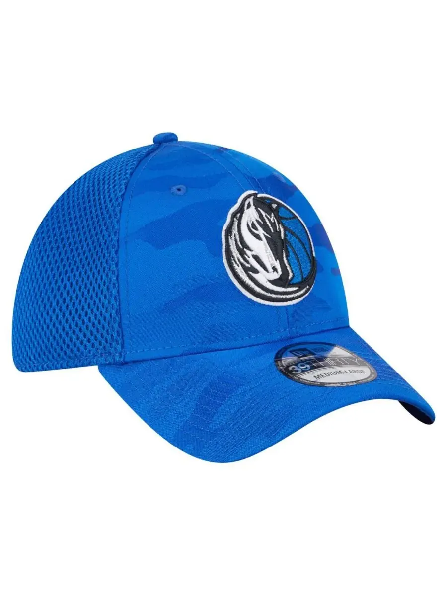 New Era Мужская синяя кепка Dallas Mavericks Subtle Camo 39THIRTY Flex — изображение 3 из 4, синий