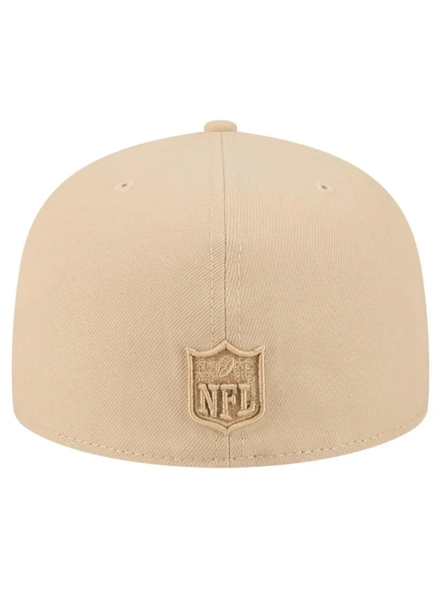 New Era Мужская светло-бежевая кепка Miami Dolphins Color Pack A-Frame 59FIFTY Fitted Hat — изображение 3 из 5