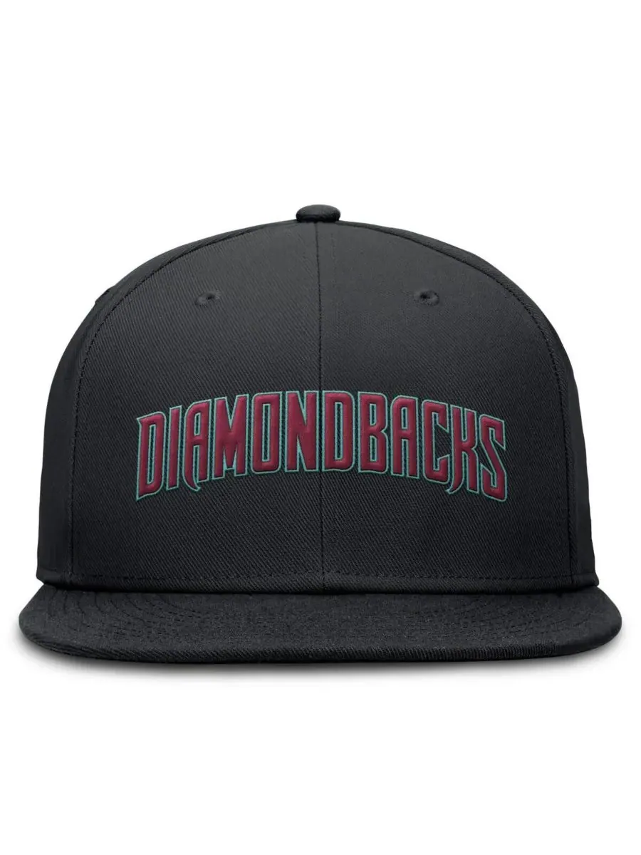 Nike Мужская черная бейсболка Arizona Diamondbacks True Performance Fitted Hat — изображение 4 из 4, черный