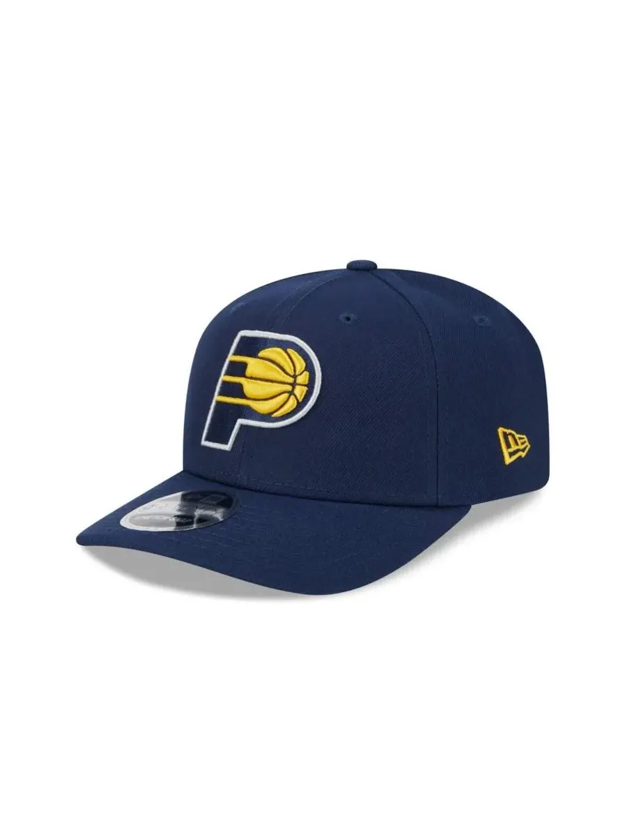 New Era Мужская темно-синяя кепка Indiana Pacers Core Logo 9SEVENTY с эластичными застежками — изображение 1 из 4