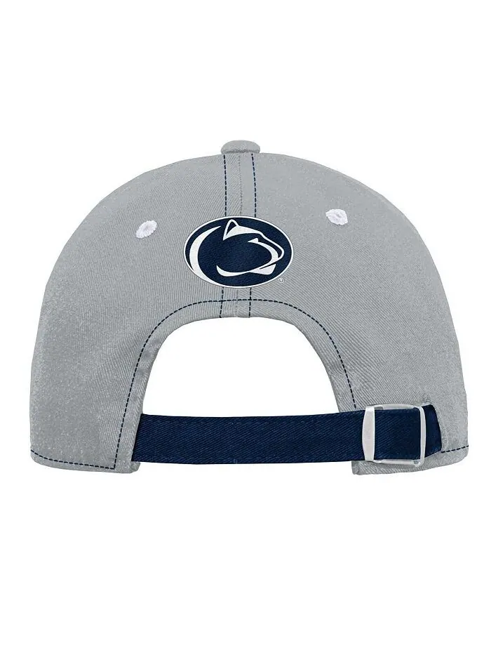 Серая регулируемая шапка с напуском для юношей и девочек Penn State Nittany Lions Old School — изображение 3 из 3, серый