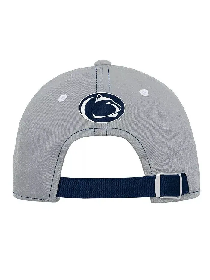 Серая регулируемая шляпа с напуском для юношей и девочек Penn State Nittany Lions Old School — изображение 3 из 3