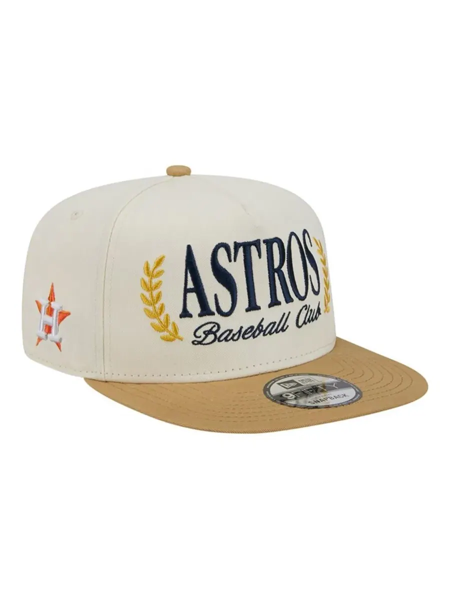 Кепка-снэпбек New Era с вышивкой, Houston Astros Club 9FIFTY A-Frame — изображение 1 из 7, бежевый