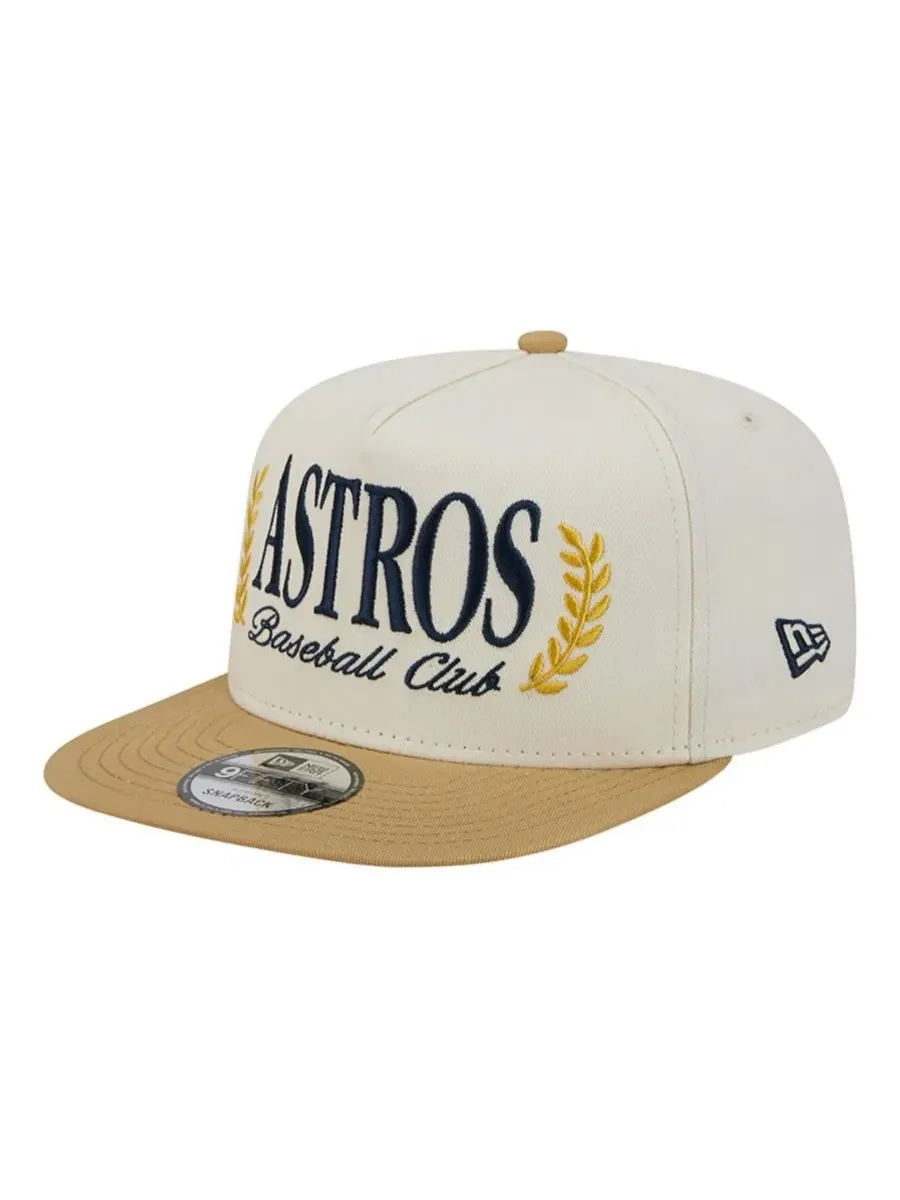 Кепка-снэпбек New Era с вышивкой, Houston Astros Club 9FIFTY A-Frame — изображение 3 из 7, бежевый