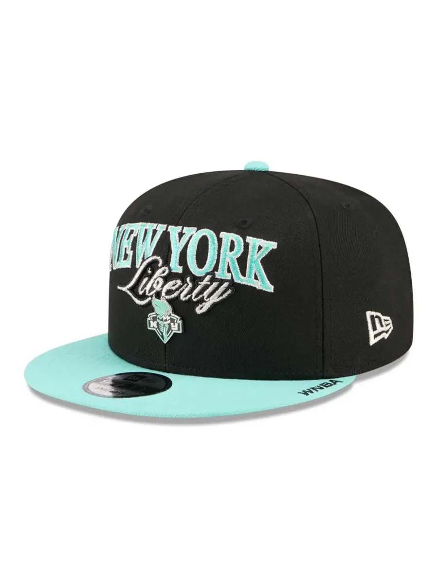 Бейсболка-снэпбек New Era New York Liberty WNBA Tip-Off 2026 — изображение 4 из 5, черный