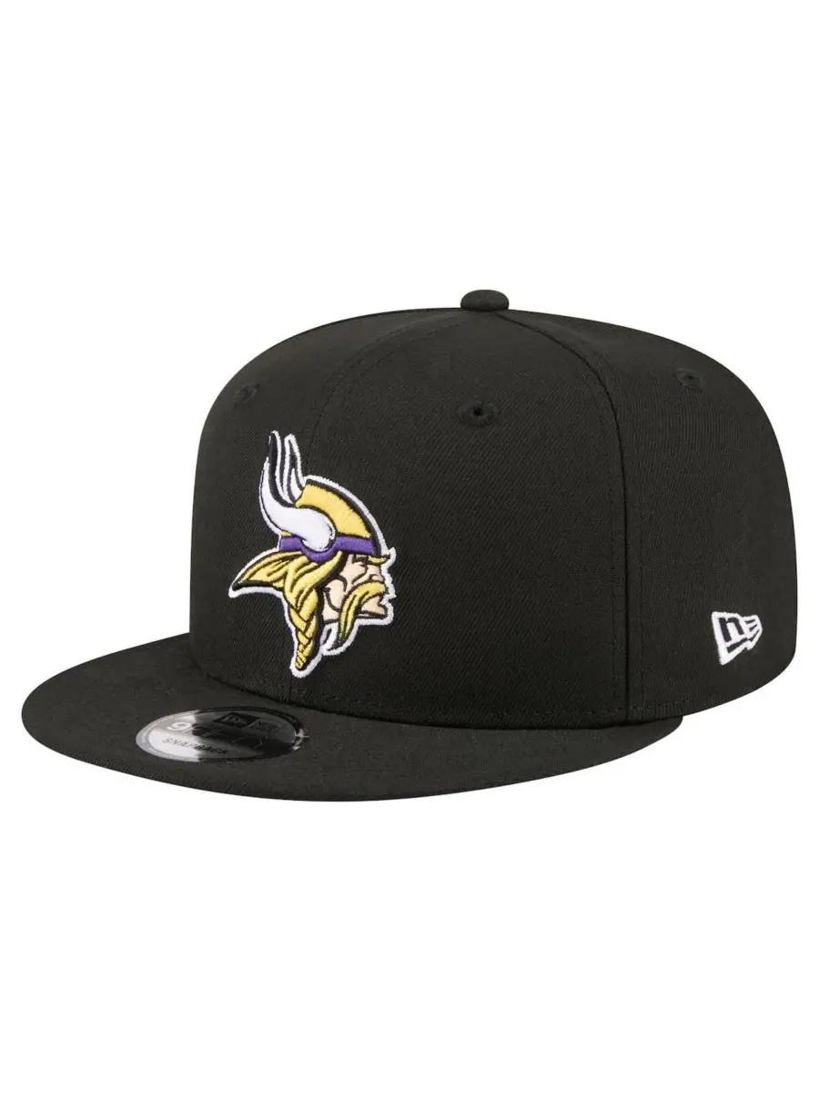 Кепка-снэпбек New Era 9FIFTY с вышивкой Minnesota Vikings — изображение 1 из 5, черный