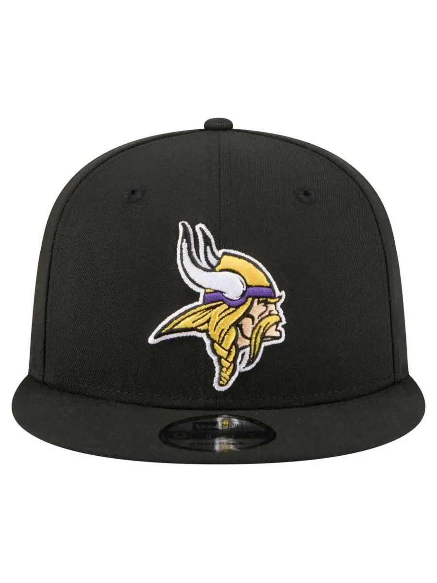 Кепка-снэпбек New Era 9FIFTY с вышивкой Minnesota Vikings — изображение 2 из 5, черный