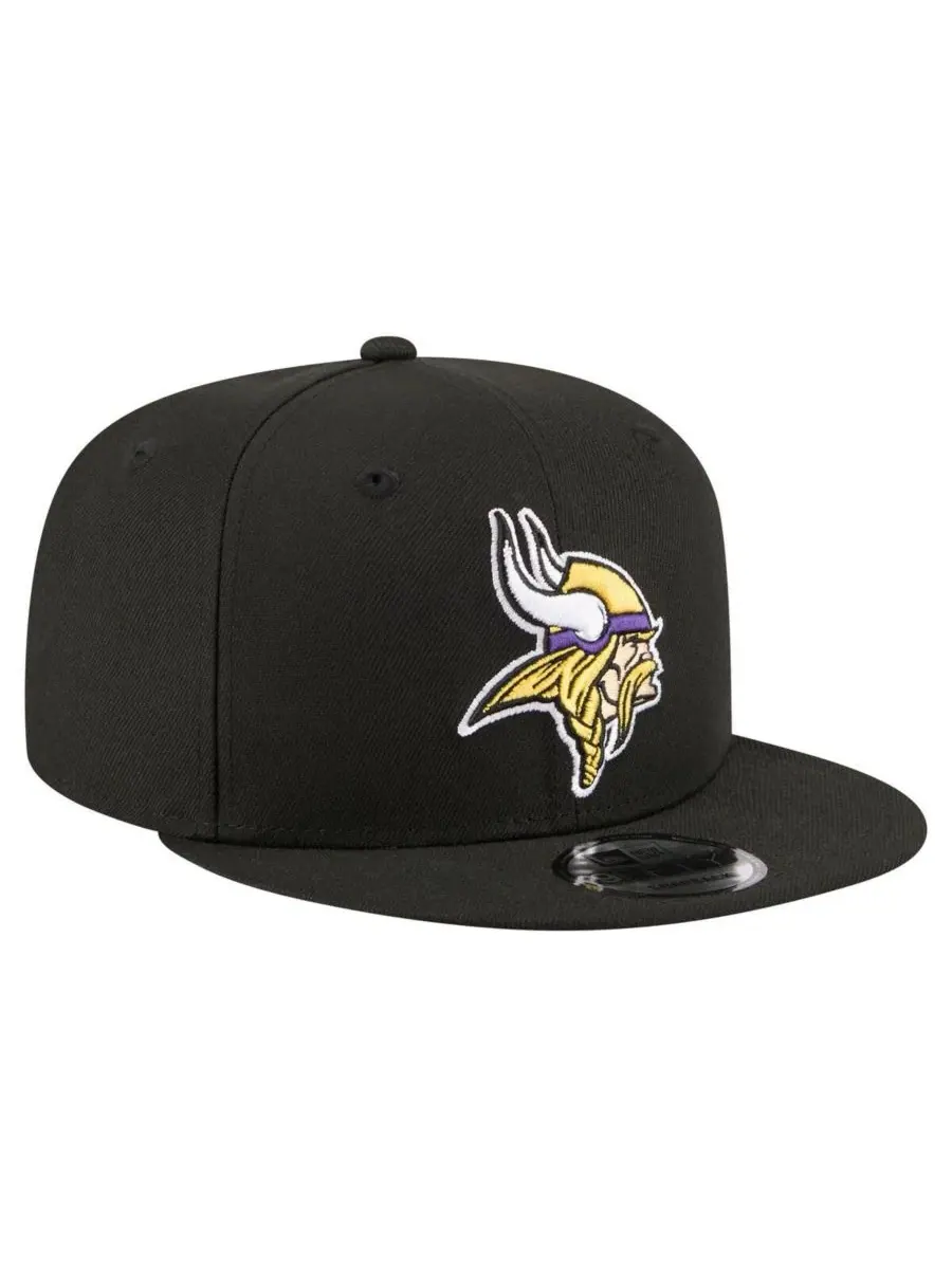 Кепка-снэпбек New Era 9FIFTY с вышивкой Minnesota Vikings — изображение 3 из 5, черный
