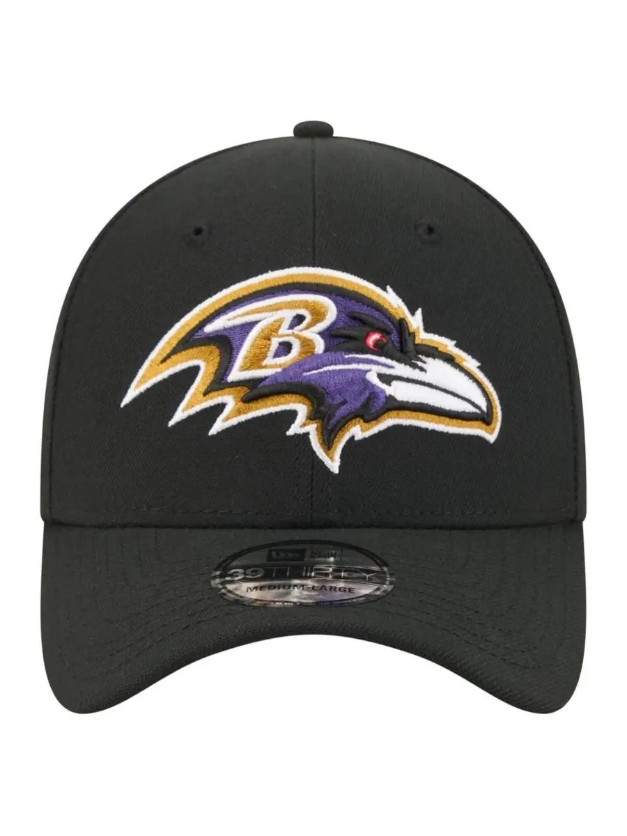 Кепка Baltimore Ravens Core Team 39THIRTY Flex New Era — изображение 2 из 5, черный