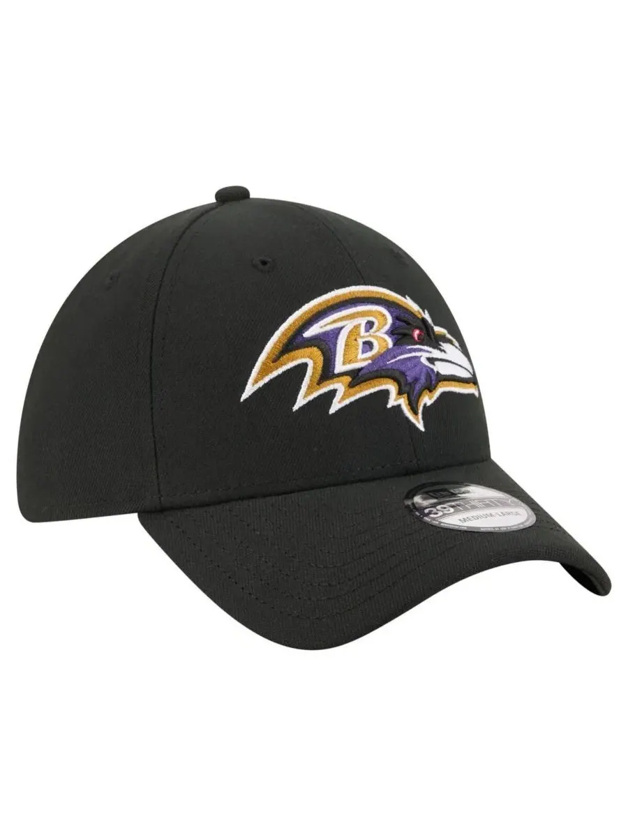 Кепка Baltimore Ravens Core Team 39THIRTY Flex New Era — изображение 3 из 5, черный