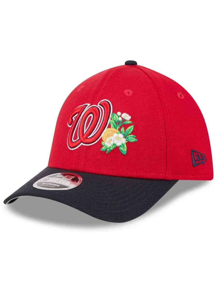 Кепка с вышитым логотипом, модель 39THIRTY Flex Hat New Era — изображение 3 из 4, красный темно-синий