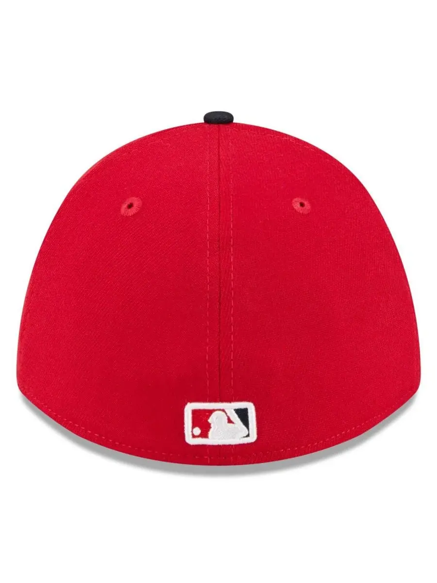 Кепка с вышитым логотипом, модель 39THIRTY Flex Hat New Era — изображение 4 из 4, красный темно-синий