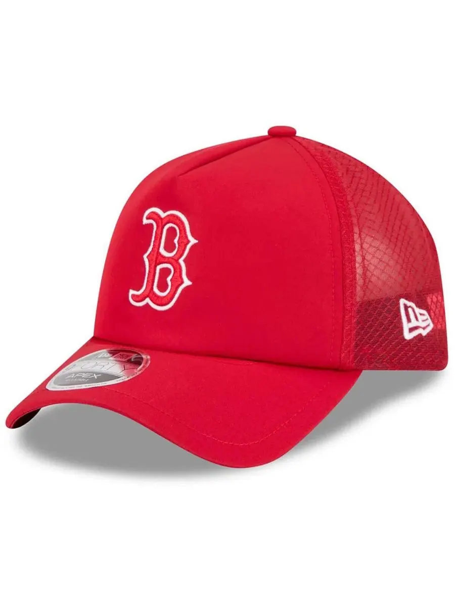 Кепка-тракер с вышитым логотипом Boston Red Sox New Era — изображение 1 из 4, красный