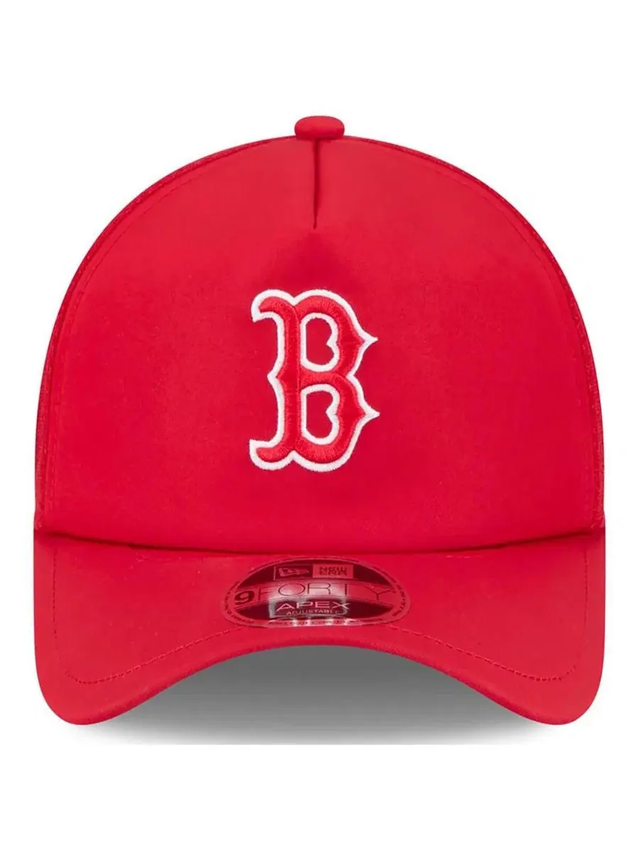Кепка-тракер с вышитым логотипом Boston Red Sox New Era — изображение 4 из 4, красный