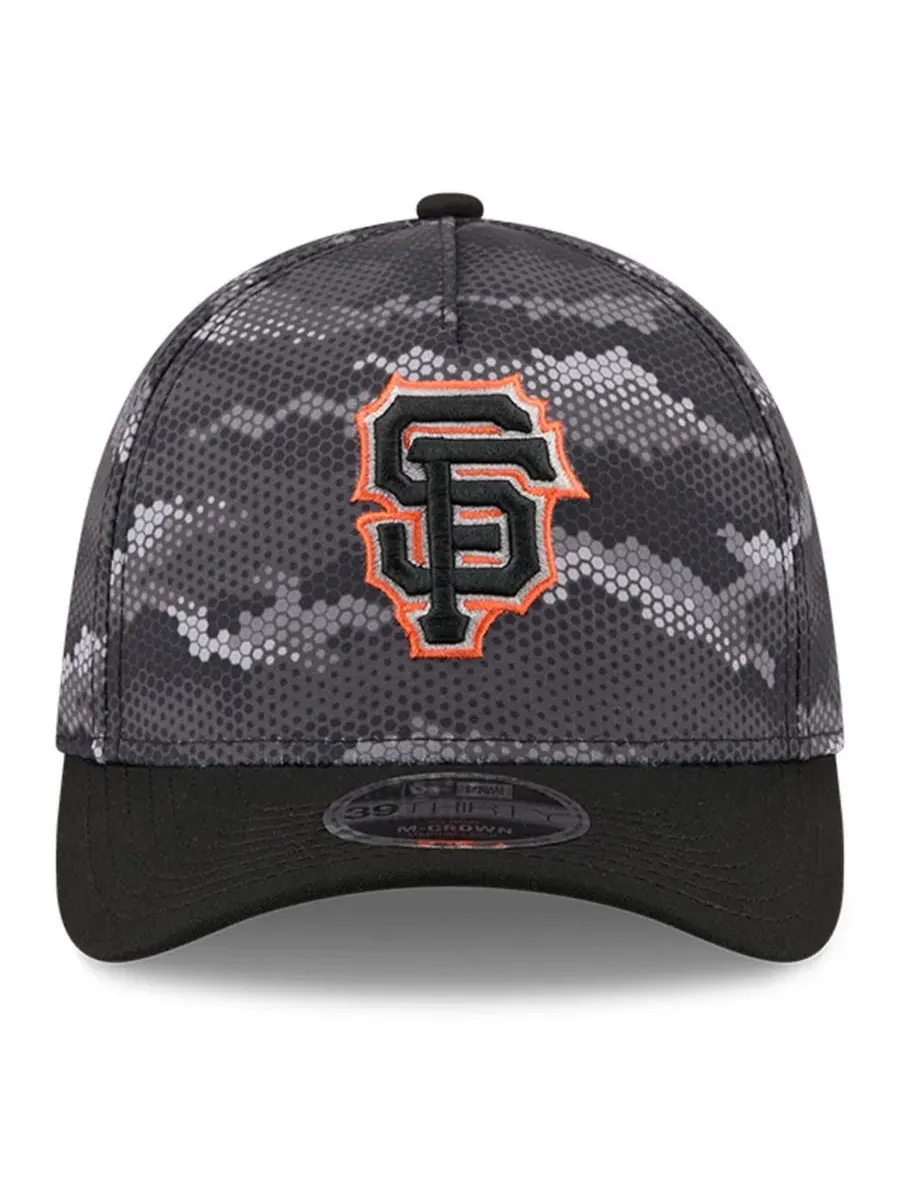 Бейсболка New Era San Francisco Giants Camo 39THIRTY A-Frame Flex Hat — изображение 2 из 5, черный