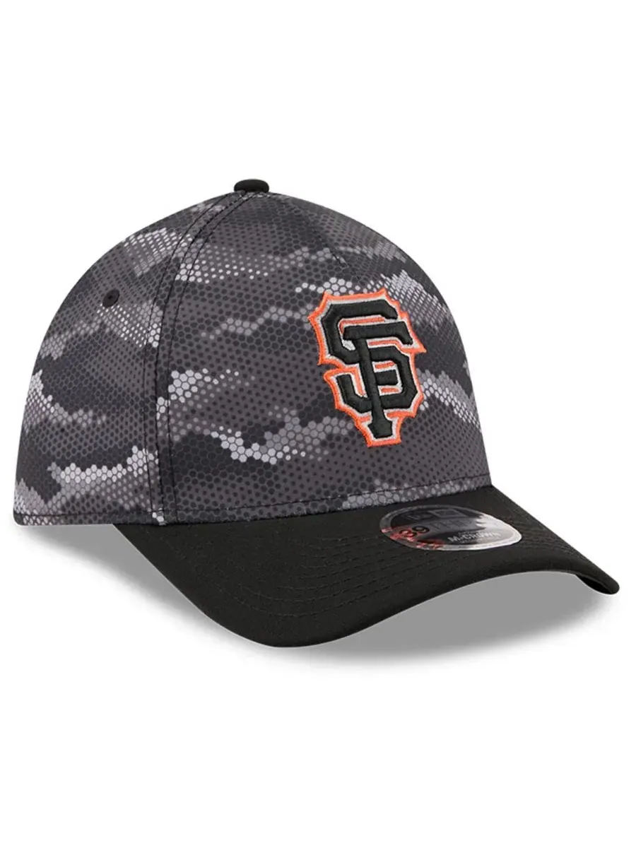 Бейсболка New Era San Francisco Giants Camo 39THIRTY A-Frame Flex Hat — изображение 3 из 5, черный