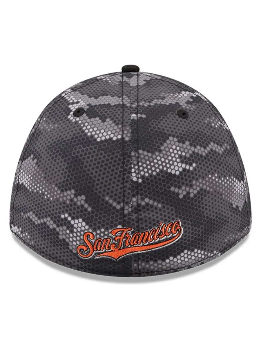Бейсболка New Era San Francisco Giants Camo 39THIRTY A-Frame Flex Hat — изображение 4 из 5, черный