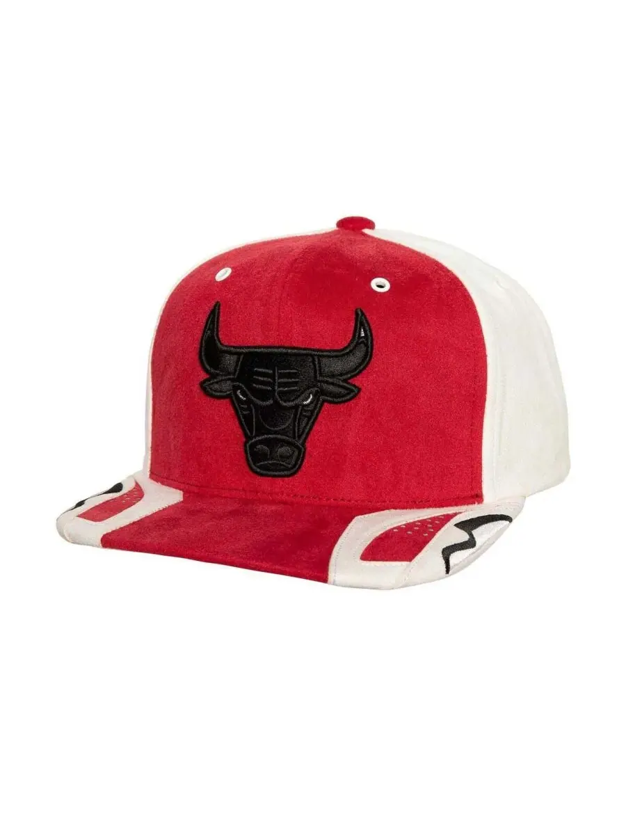 Mitchell & Ness Мужская кепка Mitchell Ness, белая/красная, Chicago Bulls, день 6, с — изображение 1 из 3, белый красный