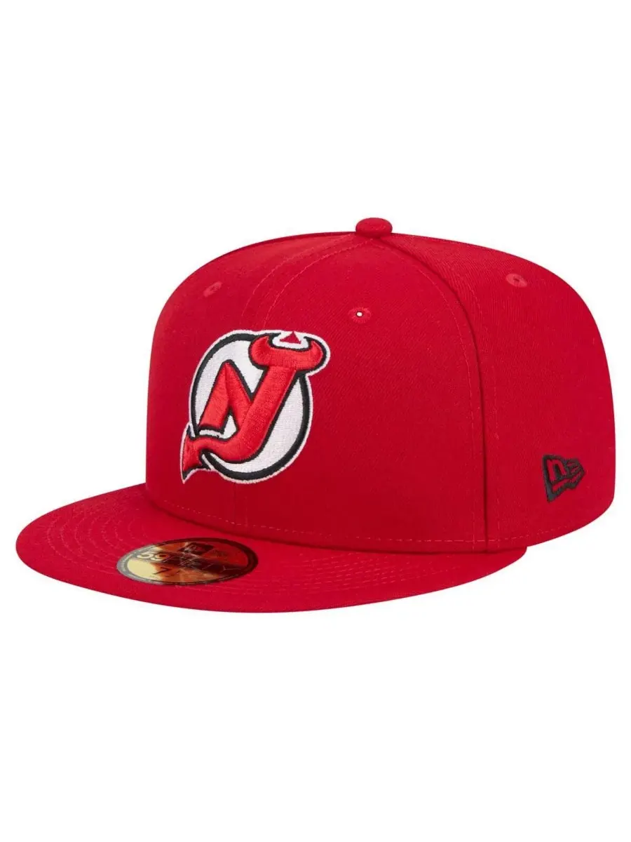 New Era Мужская красная бейсболка New Jersey Devils Core 59FIFTY — изображение 1 из 5, красный