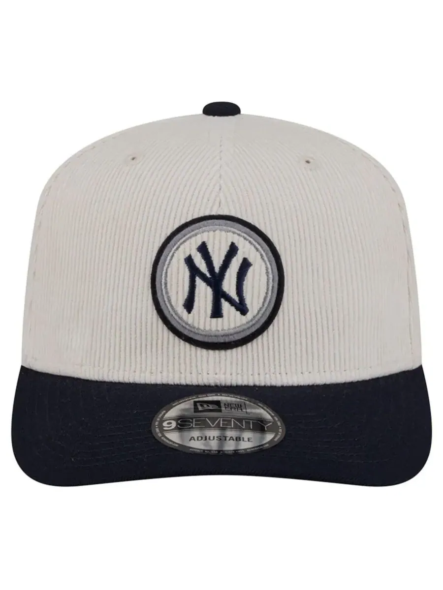 New Era Мужская кремовая регулируемая бейсболка New York Yankees Loyal 9SEVENTY — изображение 3 из 4, бежевый