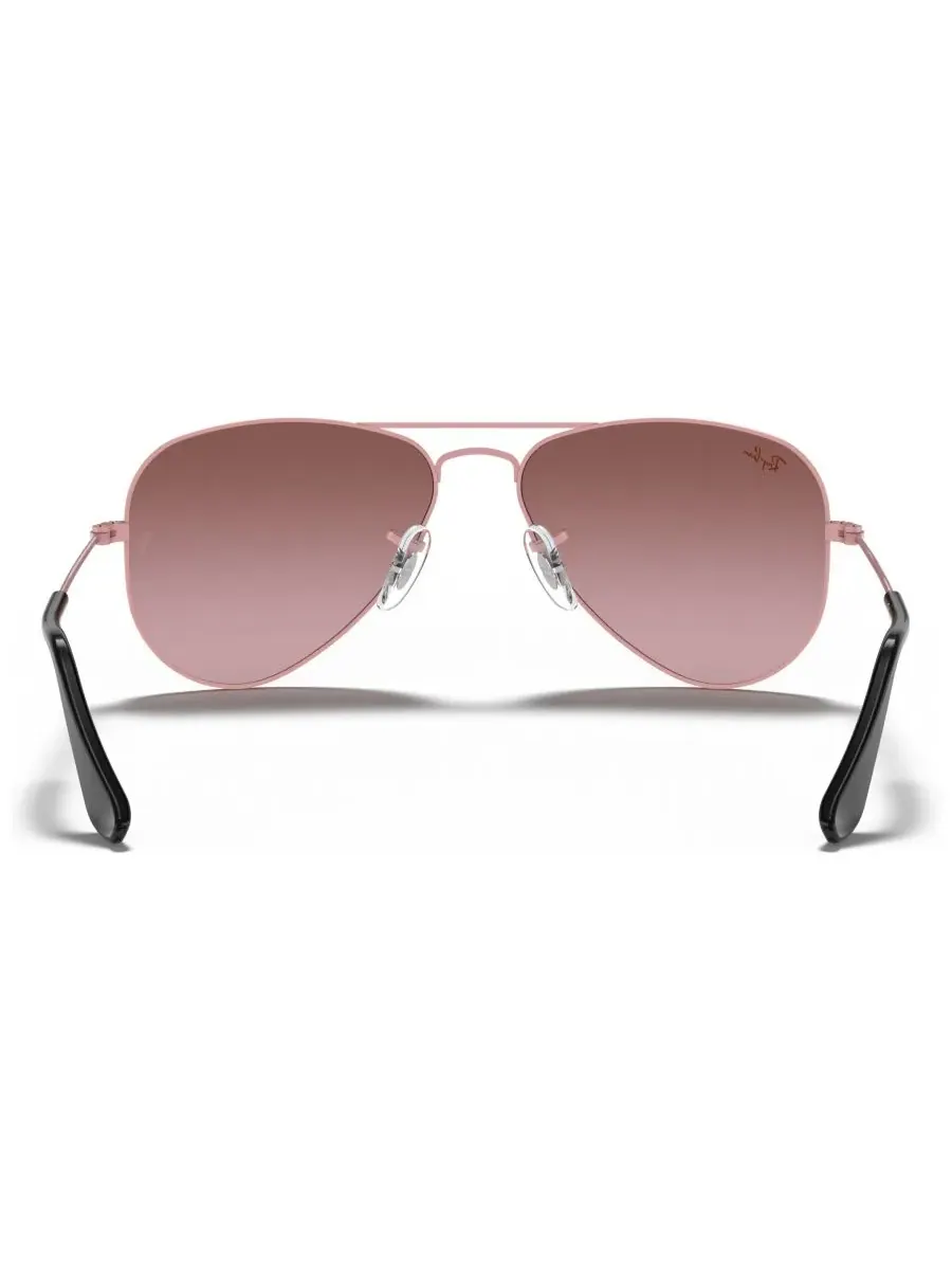 Детские солнцезащитные очки RJ9506S AVIATOR (для детей 4-6 лет) Ray-Ban Jr — изображение 4 из 7, розовый-розовый