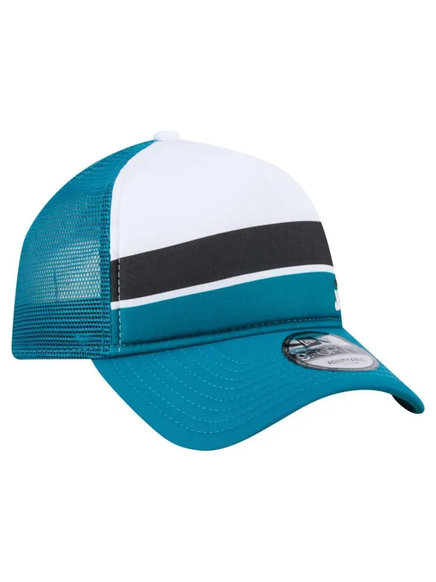 Кепка-тракер с козырьком Sport Night Color Block, модель 9FORTY A-Frame New Era — изображение 3 из 5, бирюзовый