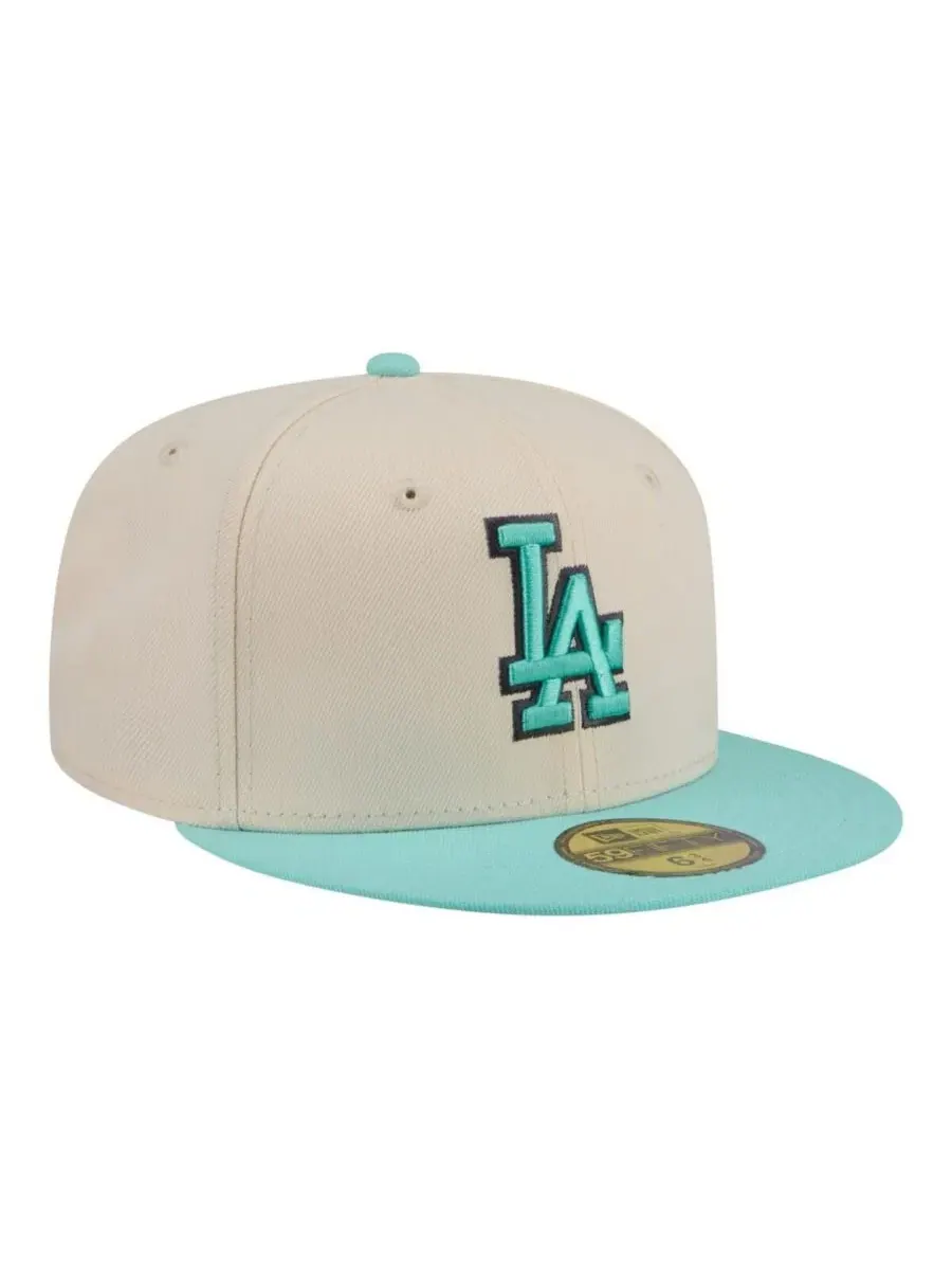 Кепка с принтом Los Angeles Dodgers Color Pack 59FIFTY New Era — изображение 3 из 5, светлый бежевый