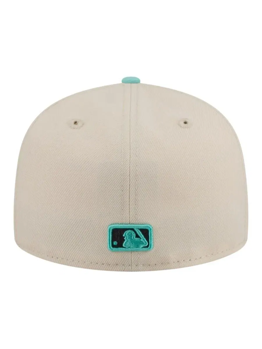 Кепка с принтом Los Angeles Dodgers Color Pack 59FIFTY New Era — изображение 4 из 5, светлый бежевый