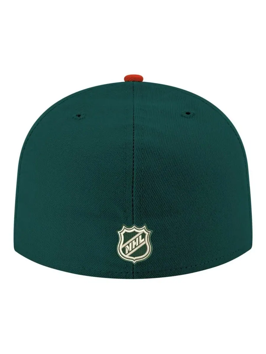 Бейсболка с вышивкой Minnesota Wild Core Logo New Era — изображение 4 из 4, зеленый красный