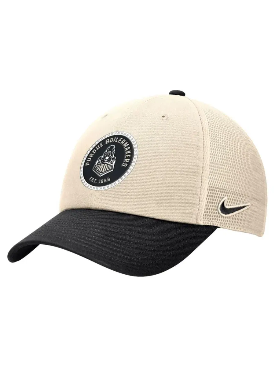 Бейсболка Nike Club Trucker с вышитой эмблемой Purdue Boilermakers — изображение 2 из 3, прозрачный