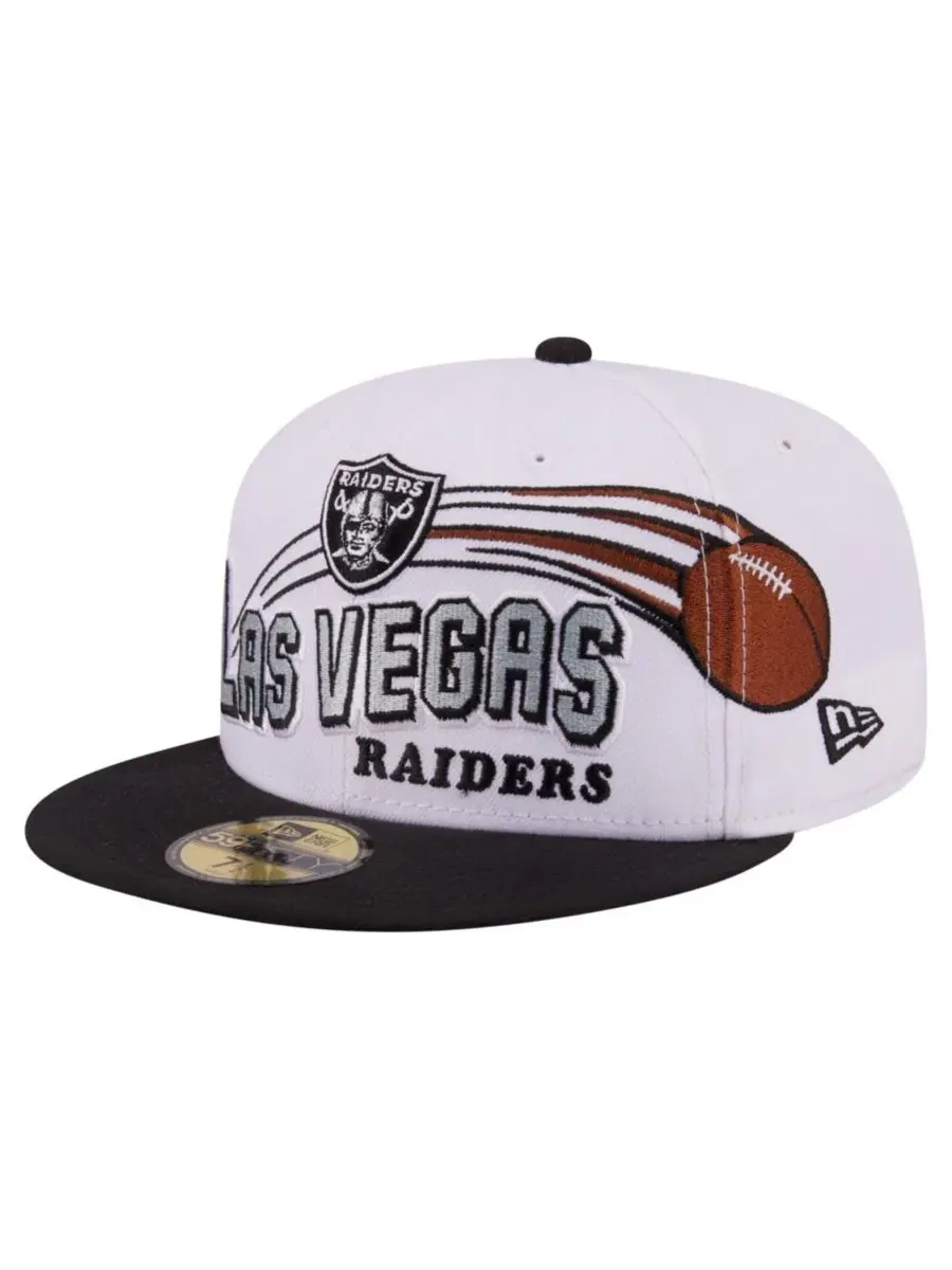 Кепка New Era 59FIFTY Retro Swoop — изображение 3 из 7, белый черный