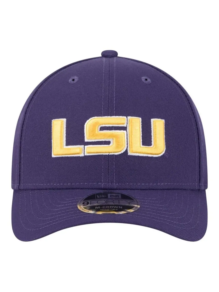New Era Мужская фиолетовая регулируемая кепка LSU Tigers Team Collective 9FORTY M-Crown — изображение 2 из 4, фиолетовый