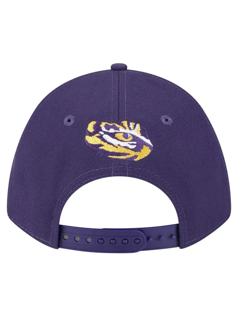 New Era Мужская фиолетовая регулируемая кепка LSU Tigers Team Collective 9FORTY M-Crown — изображение 4 из 4, фиолетовый