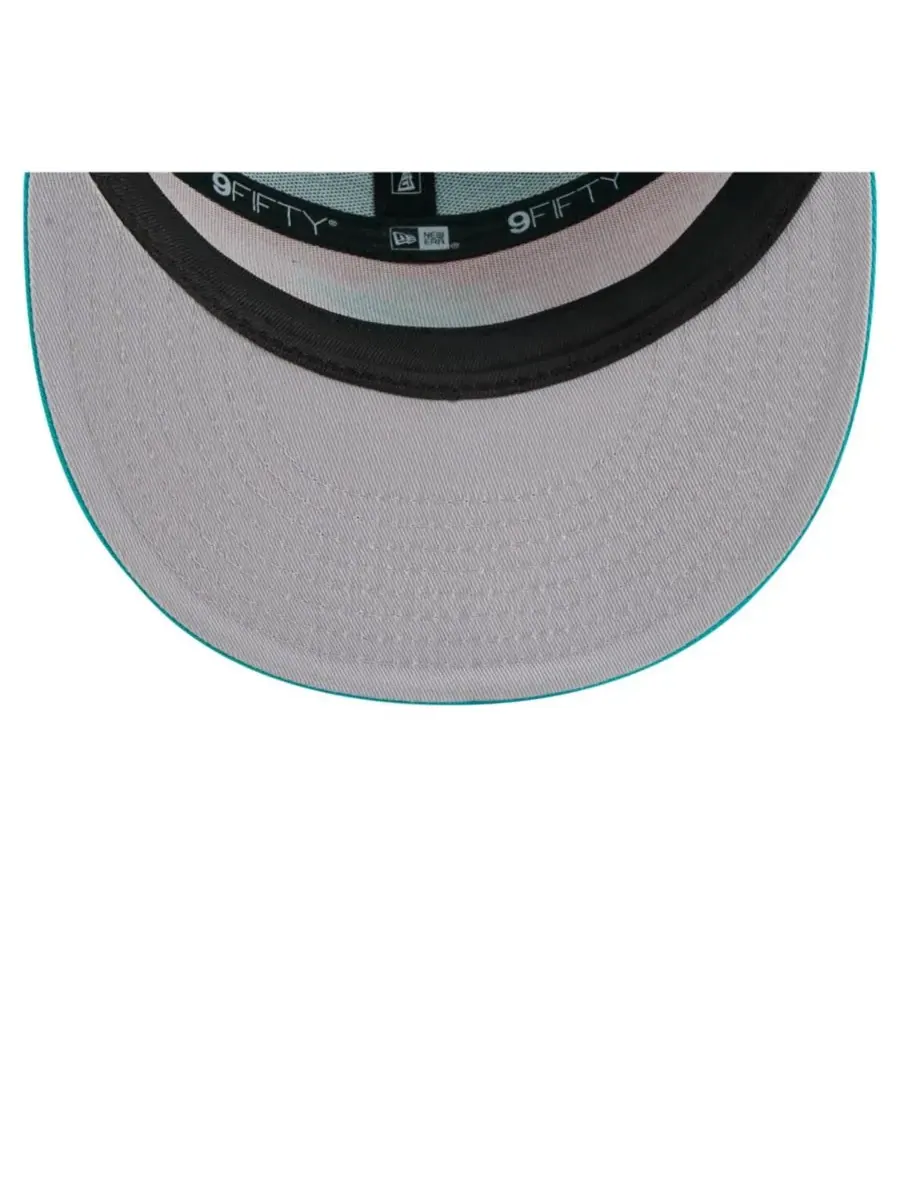 New Era Мужская оранжево-бирюзовая бейсболка Miami Dolphins Outdoor Split Panel 9FIFTY Snapback — изображение 4 из 5