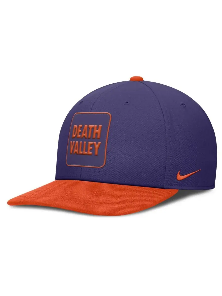 Nike Мужская фиолетово-оранжевая кепка-снепбек Clemson Tigers 2025 Sideline Campus Pro Local — изображение 1 из 4