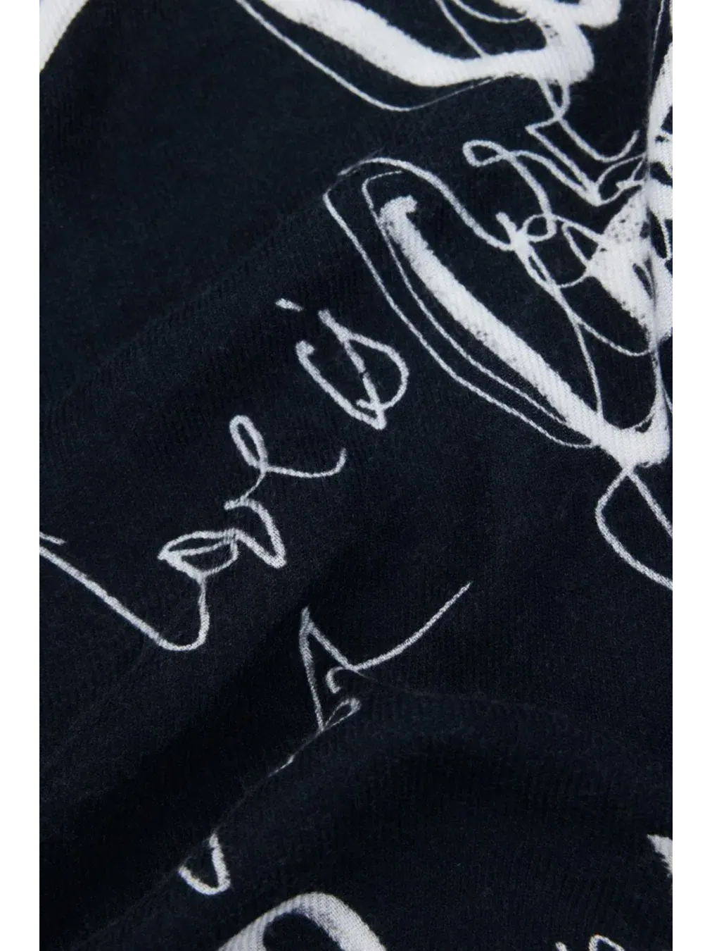 Платок с принтом Lettering Foulard Desigual — изображение 2 из 4, черный