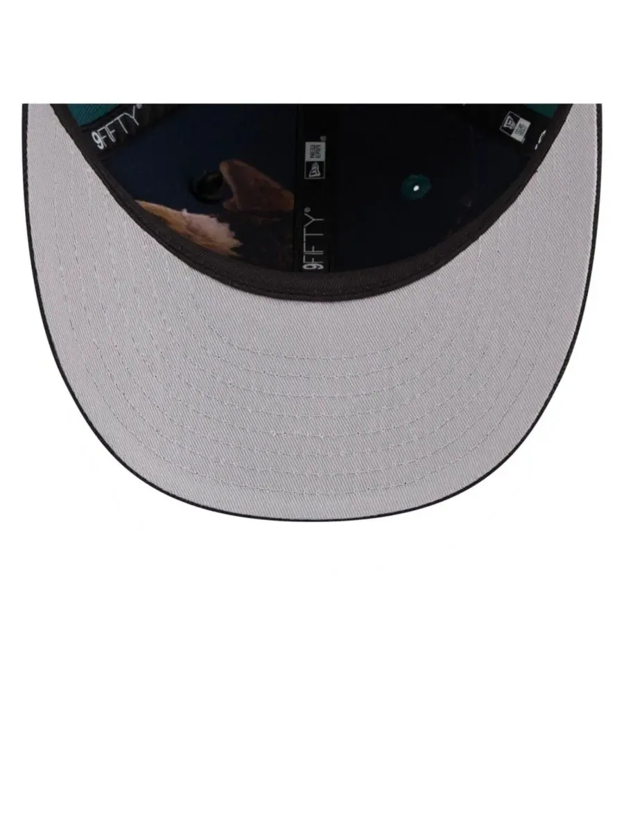 Кепка-снапбек New Era Philadelphia Eagles 2026 NFL Draft On Stage Pre-Curved 9FIFTY — изображение 5 из 5, зеленый черный