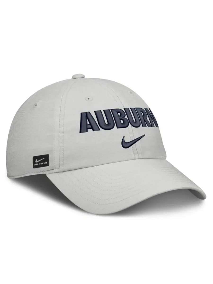 Бейсболка Auburn Tigers On-Field Gameday Adjustable Club Hat Nike — изображение 3 из 4, серый