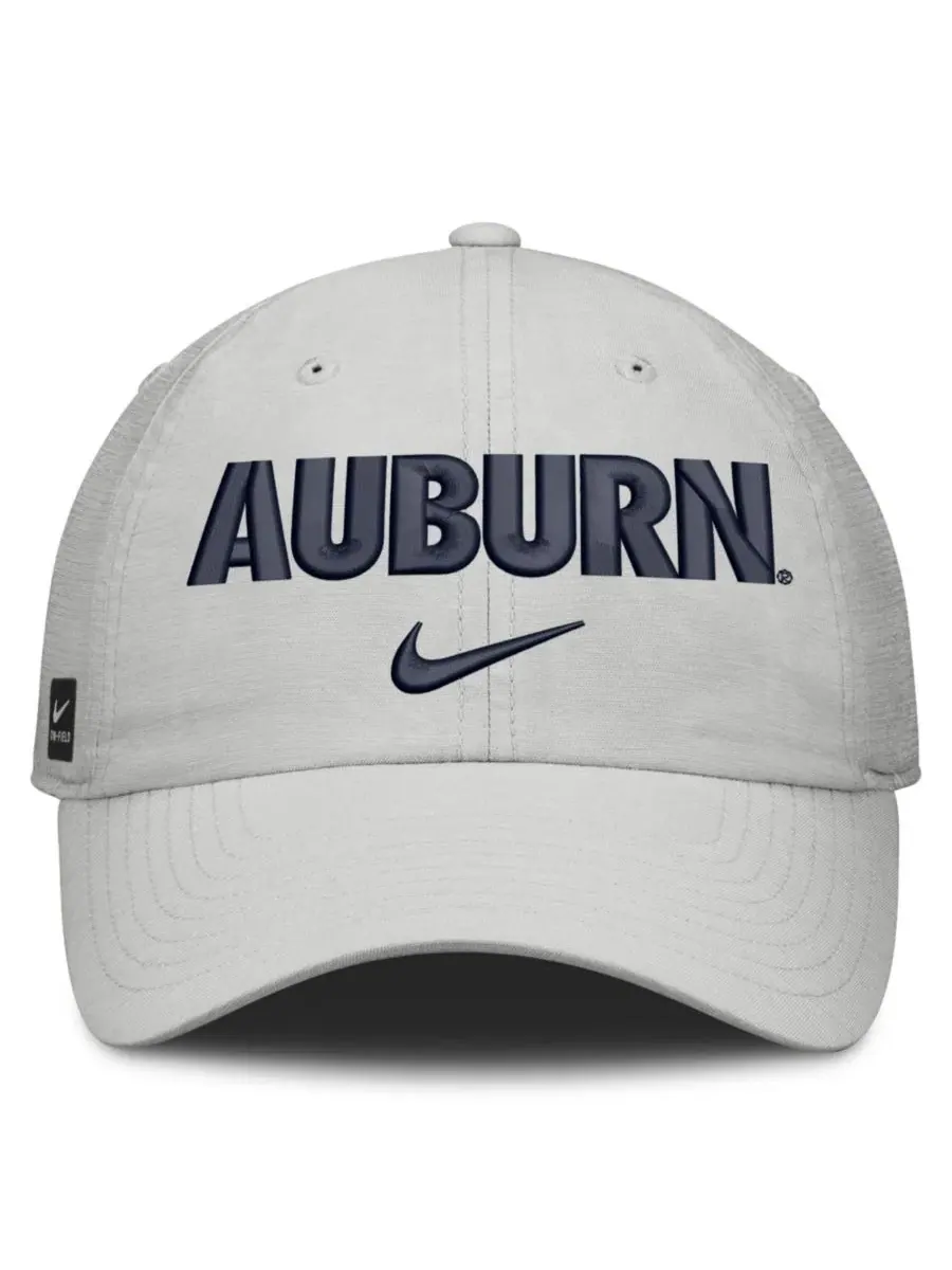 Бейсболка Auburn Tigers On-Field Gameday Adjustable Club Hat Nike — изображение 4 из 4, серый