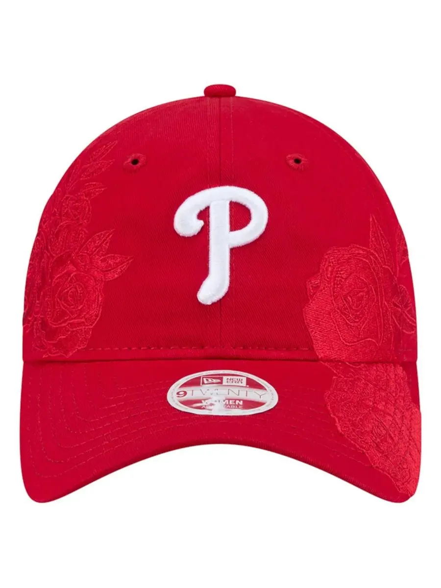 Бейсболка New Era Philadelphia Phillies Roses 9TWENTY — изображение 4 из 5, красный